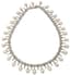 14K WHITE GOLD, DIAMOND, PEARL NECKLACE