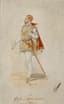 UNKNOWN ARTIST, 2ND HALF OF 19H CENTURY
Costume design for Les Huguenots