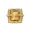 BAGUE EN ARGENT DORE DIAMANTS ET RUBIS
