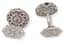 ‘SPADES’ 18K WHITE GOLD, DIAMOND, RUBY AND ONYX CUFFLINKS