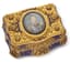[PRESENT TO PAUL DEMETRIUS VON KOTZEBUE (1801–1884)]
IMPORTANT GOLD, DIAMOND AND ENAMEL SNUFF BOX WITH MINIATURE OF EMPEROR ALEXANDER II, before 1870
