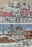 Aleksei KETOV? (B. 1923)
Two Winter landscapes with church in Zagorsk