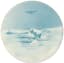 SOVIET PLATTER FROM THE 'NORTH' SERIES  
Konakovsky Faience Factory named after M.I. Kalinin (Konakovo), 1930s. 
Design by Mikhail  Ovchinkin