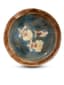 SET OF THREE ART NOUVEAU STYLE CERAMIC DISHES WITH FLORAL DECORATION