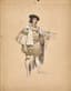 ALPHONSE MUCHA (1860-1939)
Costume design of the Duke for ‘Lorenzaccio’ by Alfred de Musset in Paris in 1896