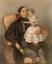 ATTRIBUTED TO VLADIMIR IVANOVIC GAU (1816-1895)
Portrait of a Man with a Girl