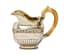PARCEL-GILT SILVER MILK JUG WITH A BONE HANDLE