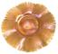 LOUIS COMFORT TIFFANY (1848-1933)
Iridescent stretch glass ruffled bowl with matching plate