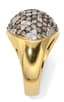 18K YELLOW GOLD AND DIAMOND DOME RING