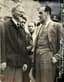 TROTSKY LEV  (1879-1940)
Photograph 'Lev Trotsky after the attempt on his life, talking with the chief of police General Jose Manuel Nunez'. 
Mexico, 1940.