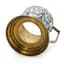 SOVIET SILVER-GILT AND ENAMEL TEA GLASS HOLDER
Leningrad Jewellery Factory, 1954