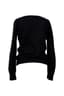 CHANEL
Black mohair and silk pullover with flower embroidery