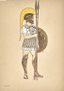 GEORGE BARBIER (1882-1932)
Pair of drawings: Gladiator, Study of Greek women