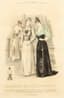 SET OF FIVE PLATES FOR 'LA SAISON', THE FASHION MAGAZINE, 19TH CENTURY