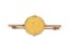 18K GOLD BROOCH WITH NETHERLANDS 10 GULDEN, KONINGIN WILHELMINA