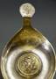 A Russian Imperial parcel-gilt silver kovsh.