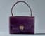 GUCCI VINTAGE VIOLET CROCODILE HANDBAG**