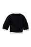 CHANEL
Black and white geometric textured jacket with large faux pearl buttons