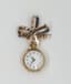 GOLD, SAPPHIRE AND DIAMOND POCKET WATCH, 1900
18k gold pocket watch with its case set with rose-cut diamonds and sapphires.