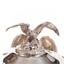 TETARD FRERES BEAD-EDGE SILVER CAVIAR SET ON STAND
