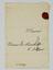 BERNARD LE BOUYER DE FONTENELLE (1657-1757)
Autograph Letter Signed «Fontenelle» to Jean de Hautefeuille.