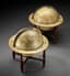 GLOBES DE TABLE JOHN ET WILLIAM CARY DU 19E SIÈCLE]
Globe terrestre et ciel par J.&W. Cary, Régence, Londres, 1816-1826