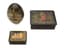 SET OF RUSSIAN LACQUERED BOXES AND EGG