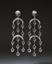 Chandelier BLACK AND WHITE DIAMOND EARRINGS