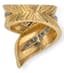 BOUCHERON ‘PALMETTE’ 18K YELLOW GOLD, PLATINUM AND DIAMOND RING AND BROOCH, 1950s - 1960s