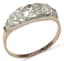 ANTIQUE 14K YELLOW GOLD AND DIAMOND ‘JARRETIÈRE’ RING