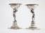 PAIR OF SILVER DECORATIVE VASES ‘ATLANTEANS’
Russia (?), St. Petersburg, assay master’s mark of Aleksander Ilych Yashinov, first quarter of 19th century