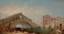 European School, XIX century Grand Canal, Rialto Bridge and rich figural staffage