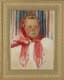 UNKNOWN ARTIST, 20TH CENTURY
Portrait of a peasant woman in red scarf