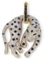 ‘PANTHER’ 18K YELLOW AND WHITE GOLD, DIAMOND AND SAPPHIRE PENDANT