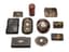 SET OF TEN ANTIQUE TORTOISESHELL BOXES AND OBJETS DE VERTU