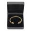 BRACELET JONC TORSADE EN OR JAUNE ET GRIS 18K, DIAMANTS ET SAPHIRS CABOCHON