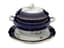 M.S. KUZNETSOV BLUE COBALT PORCELAIN COMPOTE DISH WITH COVER AND PLATE
M.S. Kuznetsov Combined Porcelain Factory, Verbilki, late 19th - early 20th century