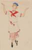 KONSTANTIN YUON (1875 – 1958)
Costume Design Sketch. 2nd half of the 1910s – rst half the 1920s