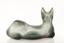 CLAUDE L'HOSTE (1929-2009) FOR DAUM
Grey pate de verre seated cat