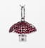 18K WHITE GOLD MUSHROOM PENDANT WITH RUBIES