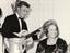 ANONYMOUS PHOTOGRAPHER
Johnny Hallyday playing guitar with the Begum Aga Khan (Yvette Labrousse) 1962 Cannes Festival