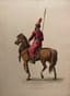 IMPORTANT SET OF NINE ENHANCED POLYCHROME ENGRAVINGS,  AFTER ALEXANDER ORLOVSKY AND ROBERT KER PORTER, EARLY 19TH CENTURY :