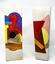 V. DREVIN
A PAIR OF GEOMETRIC CERAMIC VASES