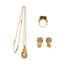 MAGERIT ‘SNAKE’
SET OF 18K YELLOW GOLD, DIAMOND AND YELLOW QUARTZ NECKLACE, EARCLIPS AND RING