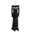 JIKI MONTE-CARLO Evening black dress with Swarovski crystals