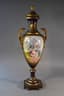LARGE PORCELAIN SÈVRES STYLE VASE WITH GILT BRONZE MOUNTING, PARIS, CIRCA 1895