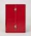CARTIER PARIS ART DÉCO STYLE TABLE CLOCK
Rare and elegant Art Deco style table clock, in blood jasper, mother-of-pearl, enamel and gilded brass, quartz movement.