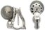 CLIPS D’OREILLES EN OR GRIS 18K, DIAMANTS ET PERLES NOIRES DE TAHITI