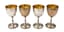 SET OF FOUR ENGLISH SILVER WINE GLASSES
Mark of Alexander Macrae, London, circa 1868