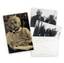 Albert EINSTEIN (1879-1955).
A signed portrait and a set of 3 photographs  Magazine cutout, signed and dated “A. Einstein 54” (on recto) 22.5 x 14.4 ...